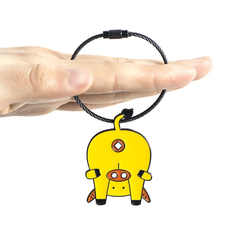 Животное цепочка для ключей женский ins прекрасный чистый красный простые