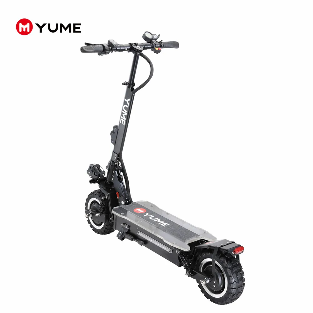 Мощный двухмоторный электрический скутер YUME 11 дюймов 3200 Вт для бездорожья до 55