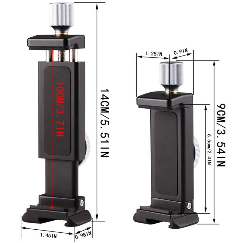 Регулируемый адаптер для штатива телефона металлический держатель смартфона с