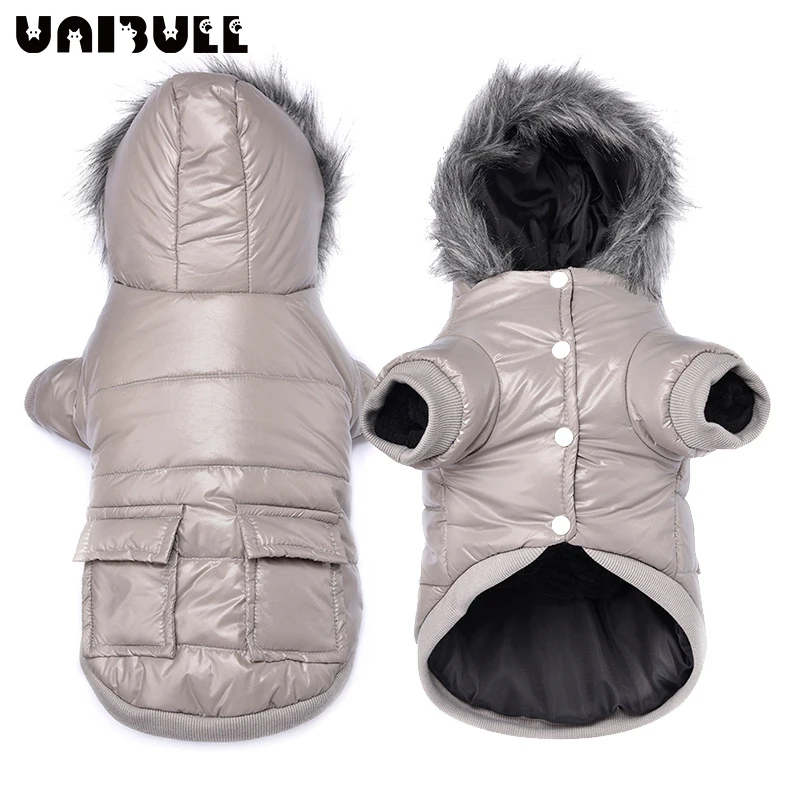 

Удобная хлопковая одежда для собак с принтом, новинка на осень и зиму, пуховик для собак, ветрозащитная одежда с капюшоном для холодной пого...