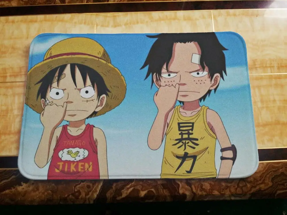 Нескользящий коврик с рисунком обезьяны 60 см Детский ковер Luffy Roronoa Zoro игрушки для