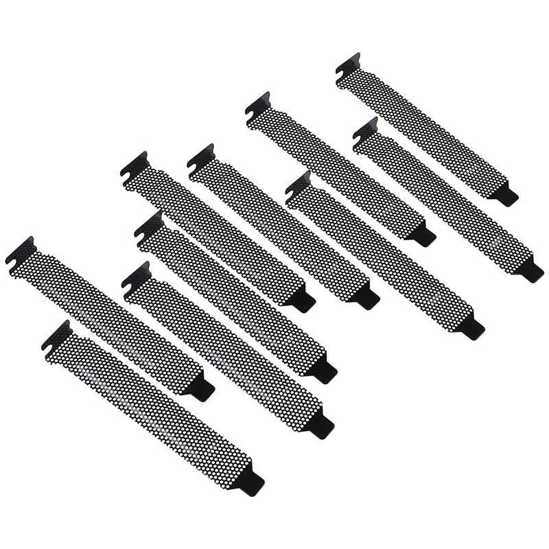 10Pcs/lot Black Hard Steel Dust Filter Blanking Plate PCI Slot Cover | Компьютеры и офис