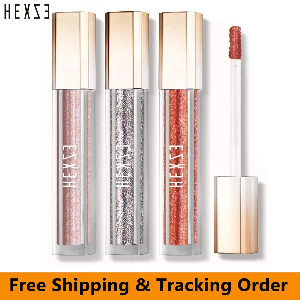 

HEXZE 3PCS Liquid Glitter Eye Shadow Set Holographic Mermaid Sequin Shimmer Glow Diamond Eyes Makeup Cosmetic Eyes Party Daily