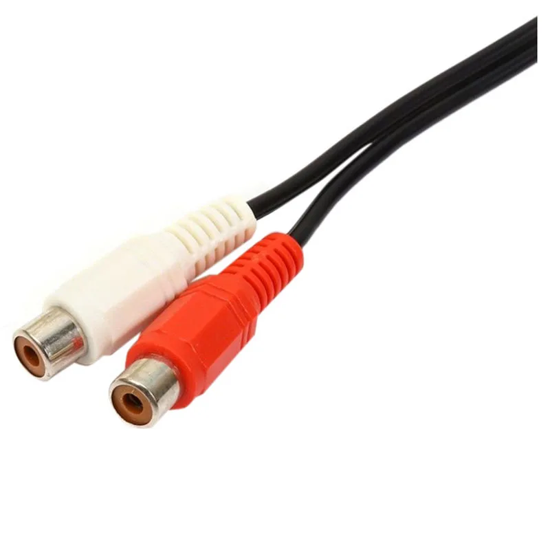 3 5 мм 1/8 стерео штекер мини-штекер 2 Женский адаптер соединителя-гнезда типа rca