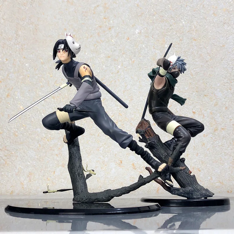 Рисунок аниме Наруто Kakashi Hatake Itachi Uchiha ANBU Ver. Экшн-фигурки сменные модели меняющие