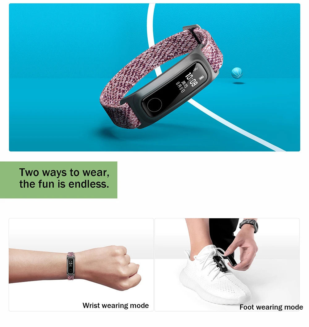 Honor Band 5 умный Браслет баскетбольная Версия спортивный фитнес-браслет анализ данных водонепроницаемый ручной двойной режим ношения