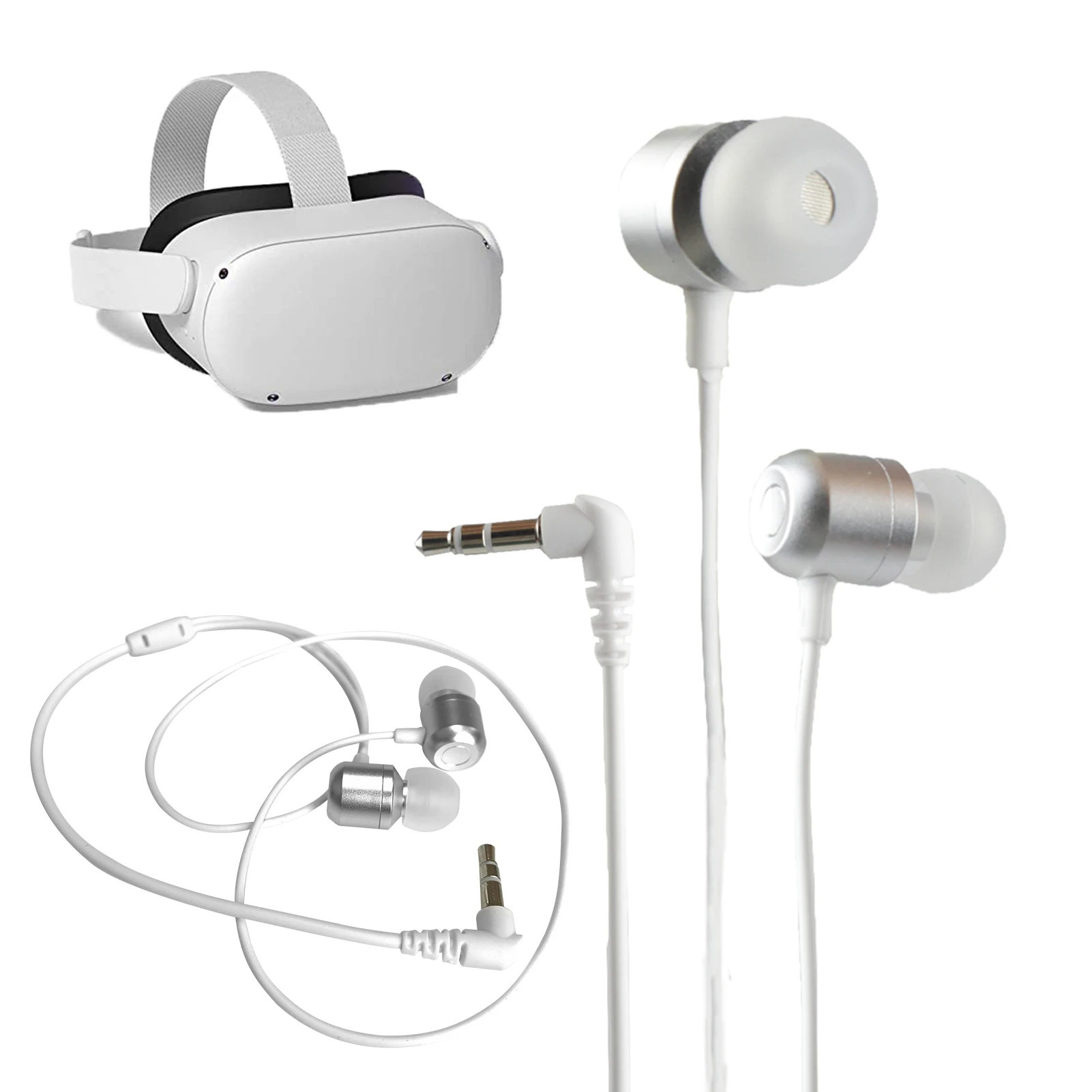 

Проводные наушники виртуальной реальности для Oculus Quest 2 3D, звук на 360 градусов, прочные и легкие наушники-вкладыши, длина кабеля под заказ, для...