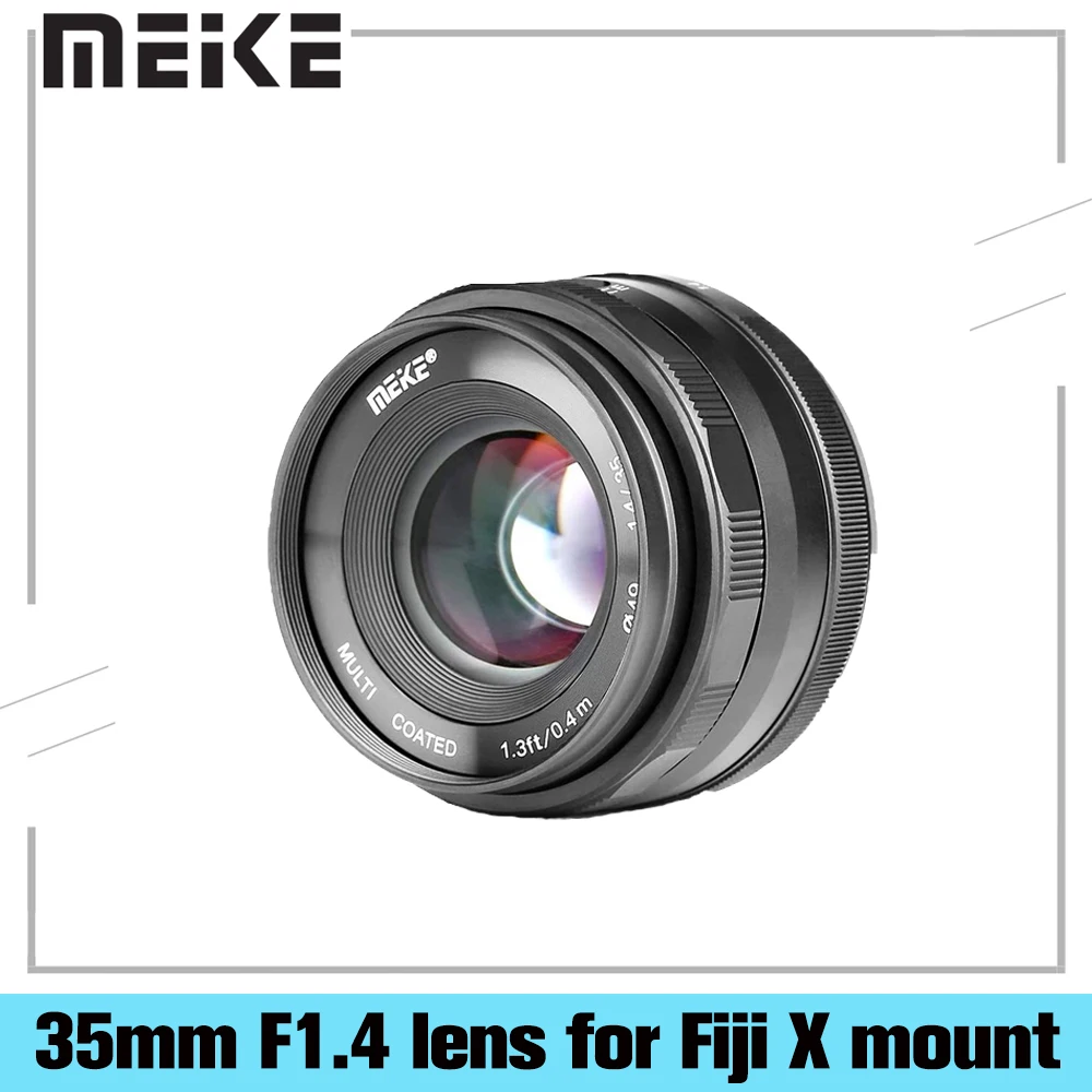 MEIKE MK 35 мм F1.4 фиксированный объектив с большой диафрагмой ручной фокусировки для
