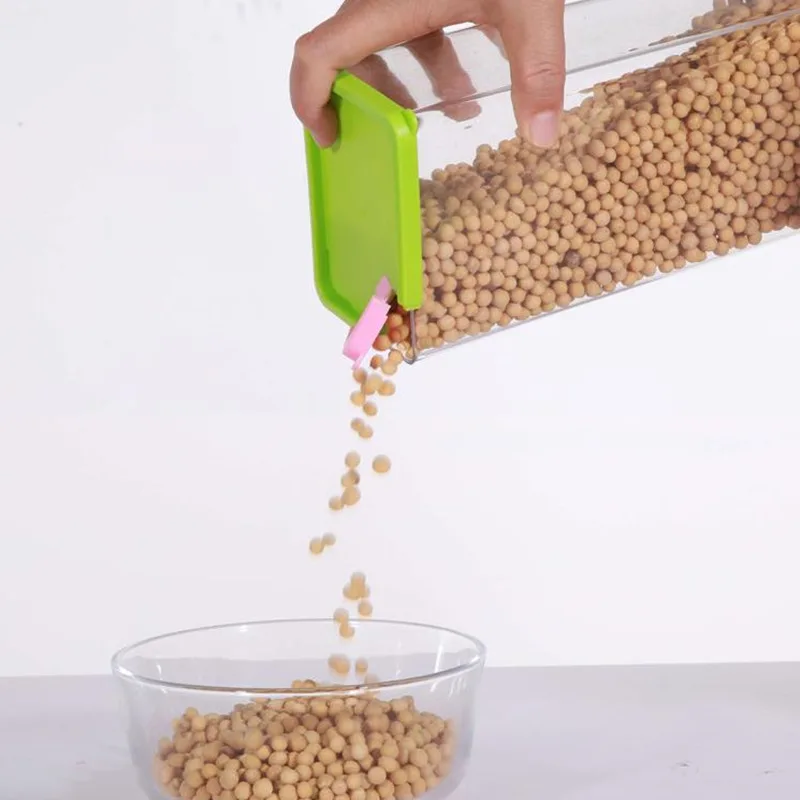 Кухня флип ящик для хранения еды гайки бак герметичный пластиковый контейнер