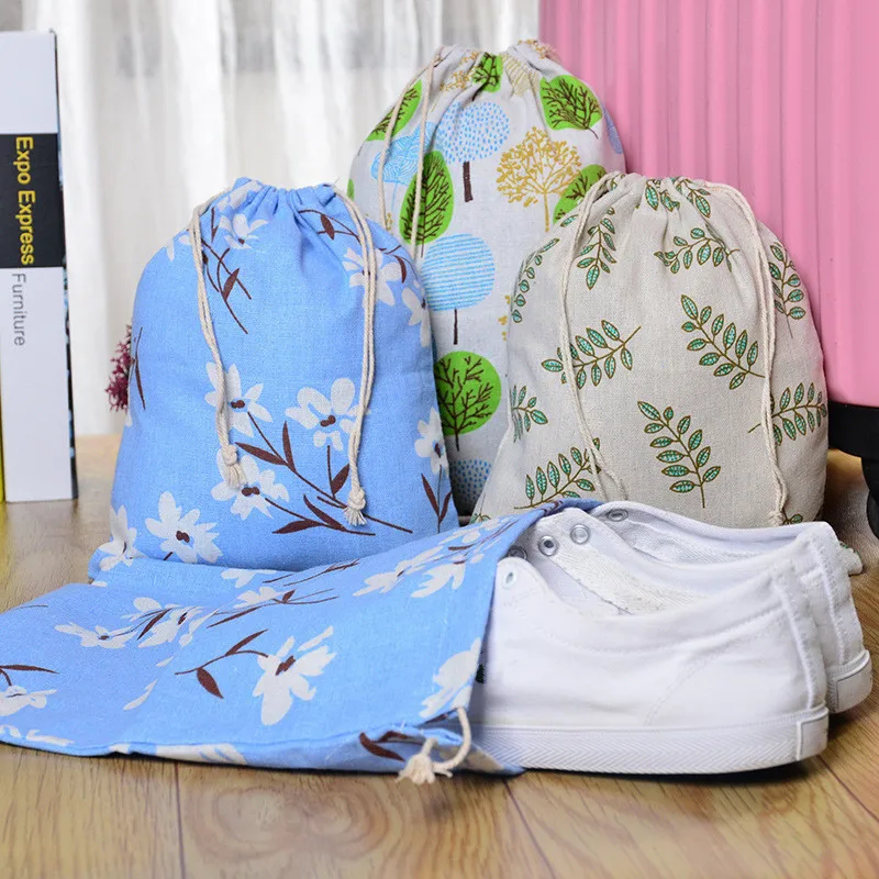 

2pcs Shoe Storage Bag Travel Mobile Phone Clothing Jewelry Toiletries Dustproof Organizer Wedding Party Snack Candy Gift Pouch