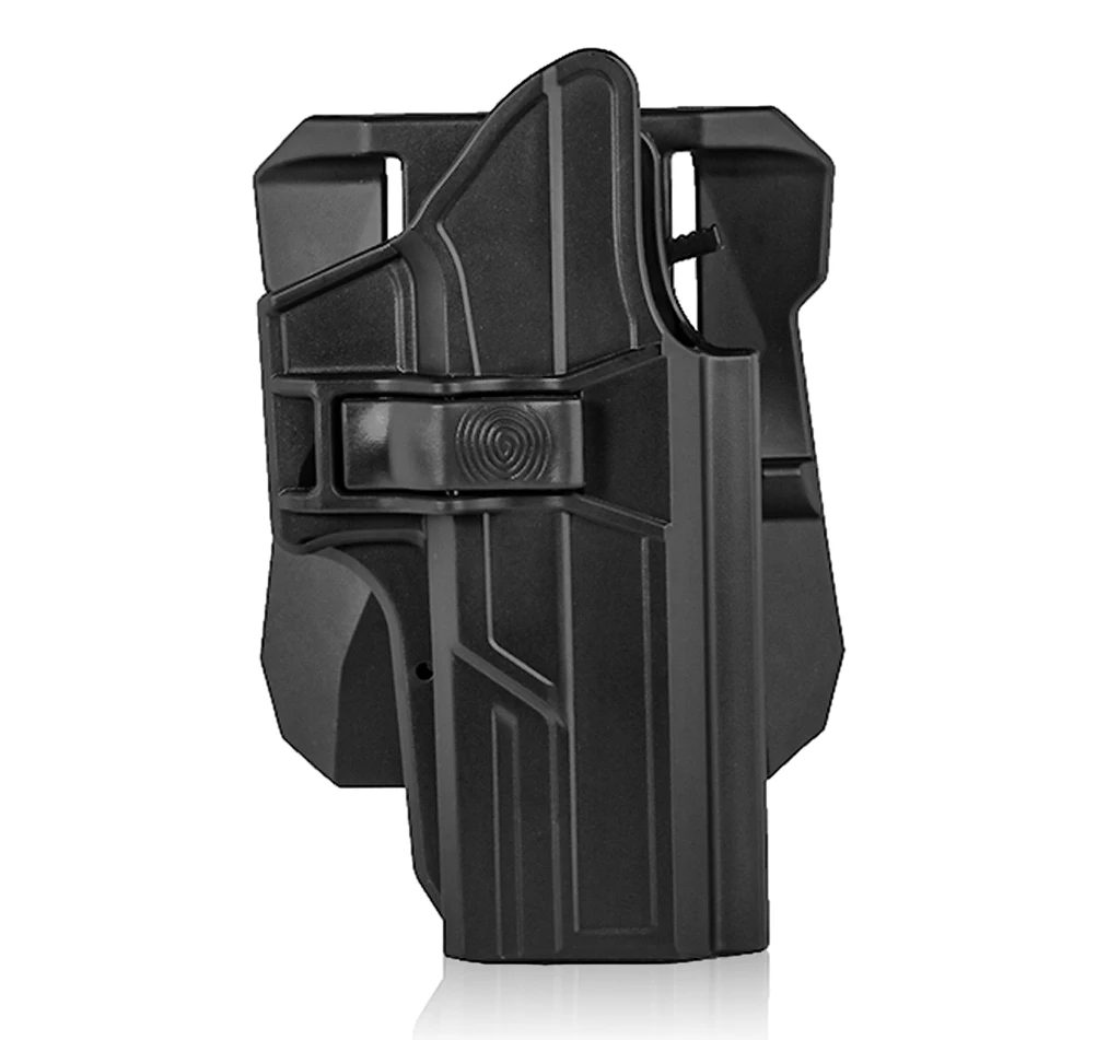 

TEGE Tactical Right Handed Polymer Gun Holster Fits For Glock 17 22 31 Gen1-5 With Paddle Attachment Concealed Carry Holster