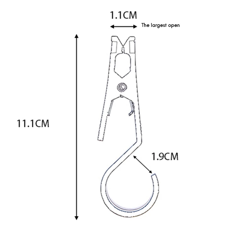 4Pcs Light Hook Outdoor Tent Canopy Cloth Clip Portable Multifunctional Fixed Fabric For Camping Equipment | Спорт и развлечения