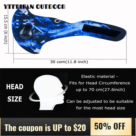 Маска для лица с активированным углем мужчин и женщин тактическая маска езды на