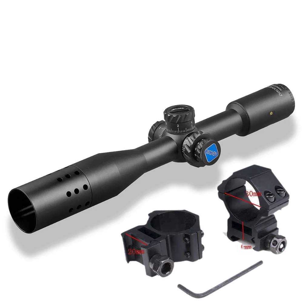 Discovery HD 10X44SFIR фиксированный Мощность 30 мм трубка подсветки 1/10MIL замок Сброс прицел охотничья Оптика прицел - Цвет: low 20mm mount