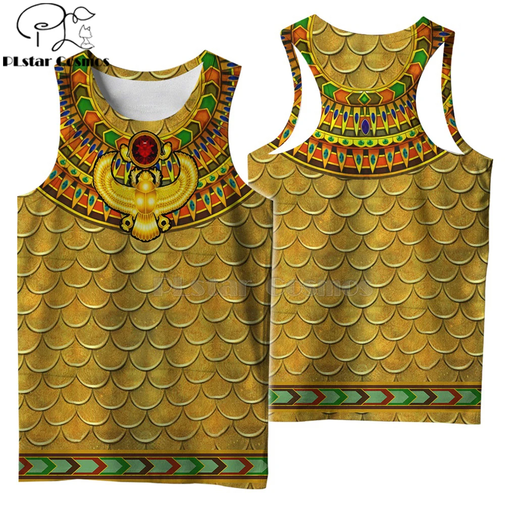 

PLstar Cosmos Horus Egyptian God Eye of Egypt Pharaoh Anubis face Symbol 3DPrint Unisex Summer Vest/Tank Top Men Women-1