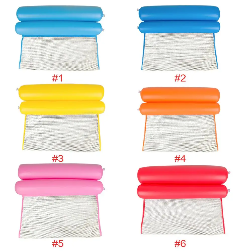

Summer Water Hammock Outdoor Foldable Inflatable Air Mattress Swimming Pool Beach Lounger Floating Sleeping Cushion Bed Chair