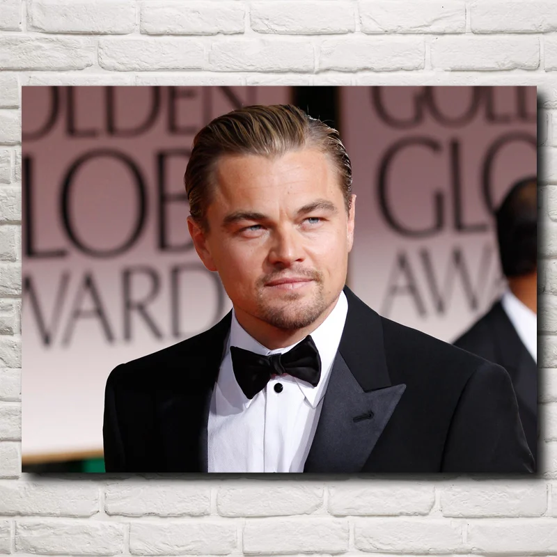 FOOCAME Leonardo DiCaprio классический фильм плакаты и принты искусство шелковые настенные картины Картина гостиная современные украшения дома