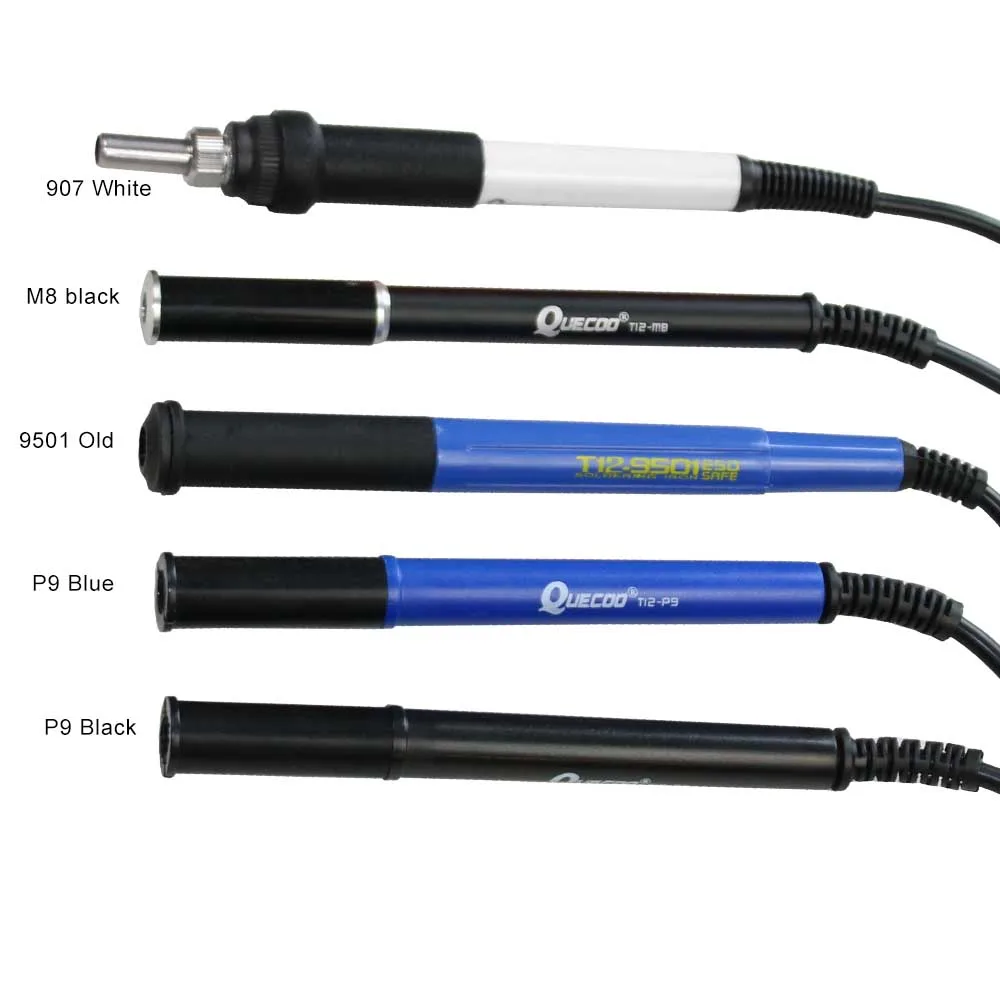 QUECOO 5pin T12-M8 9501 907 P9 ручка 1 м для STM32 T12-955/958 паяльник цифровой электрический