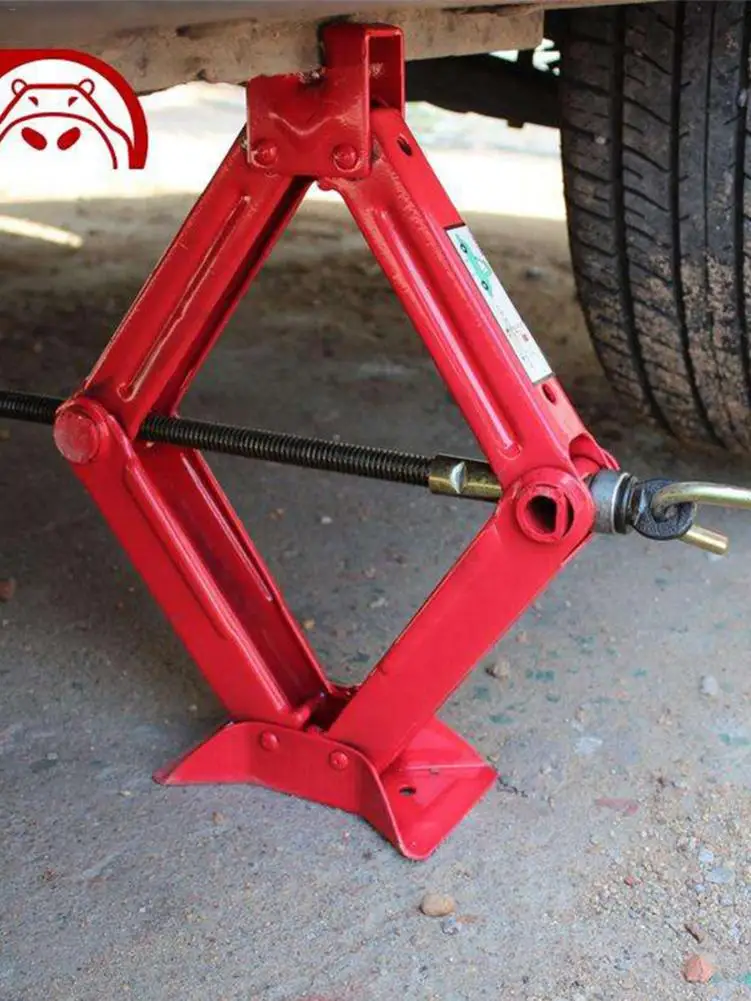 Автомобильный ножничный домкрат из нержавеющей стали хромированный аварийный