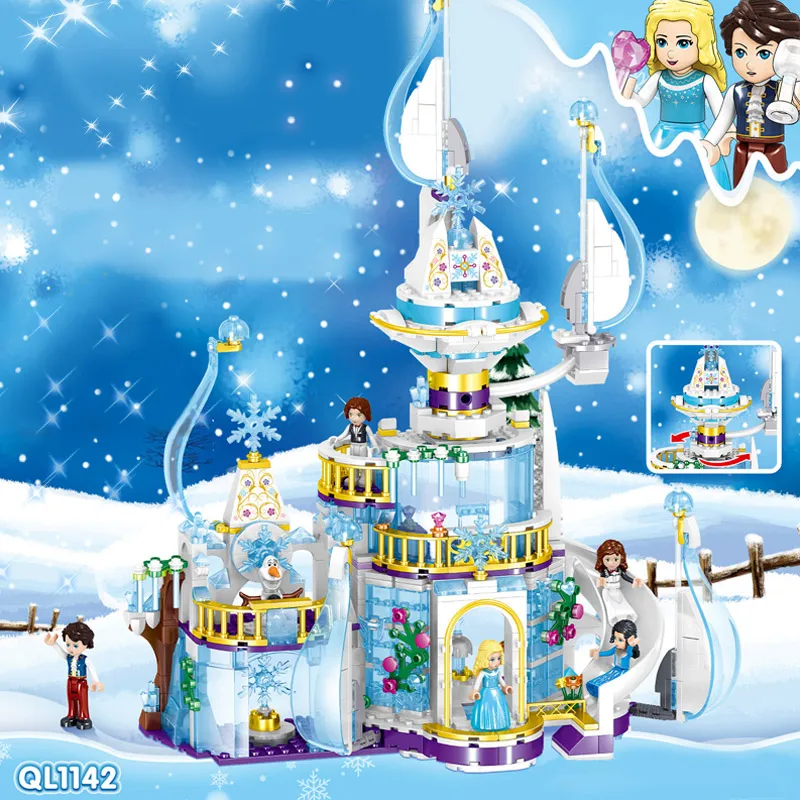 Создатель города Эльзы волшебный ледяной Замок Набор Снежный мир фея принцесса