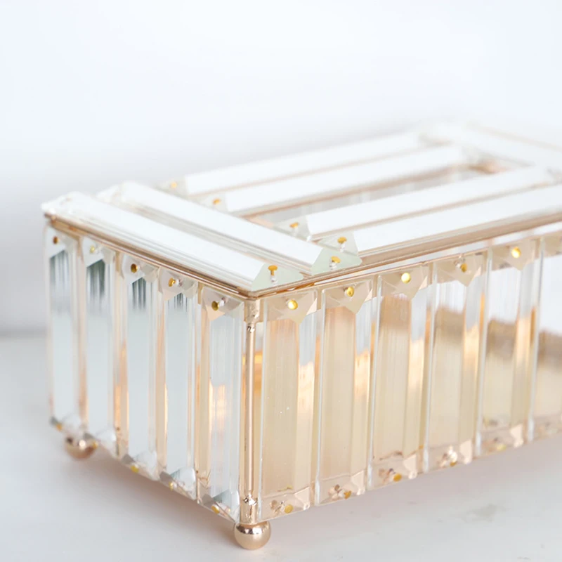 Хрустальная коробка для салфеток дома отеля автомобиля съемный чехол держатель