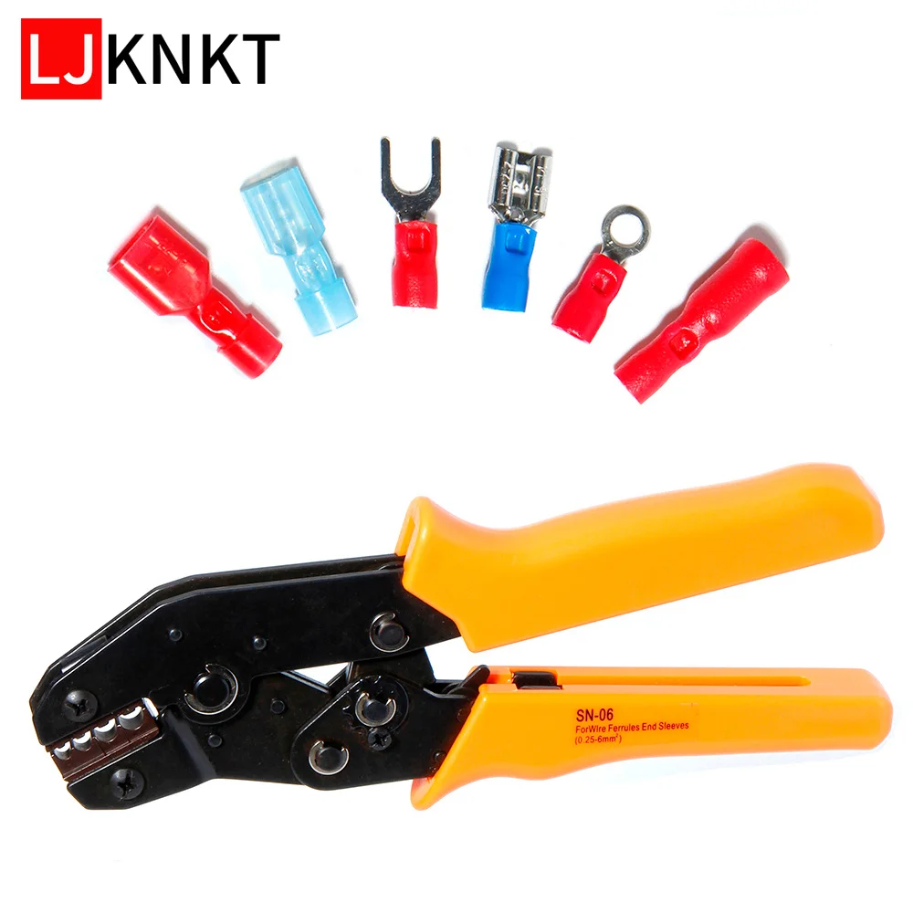 

Crimping pliers SN-06 0.5-6.0mm 20-10AWG Mini Type Self Adjustable Crimping Hand Pliers Electrical Wire Terminals Crimper Tools