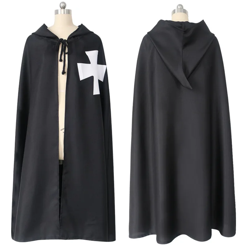 Новый мужской костюм для косплея на Хэллоуин Templar плащ халат европейские и