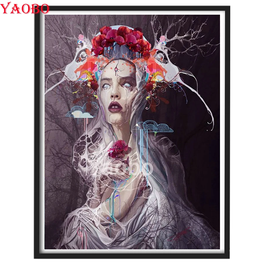 

5D DIY Diamond Painting Kit Abstract woman Full Square&Round embroidery mosaic Cross stitch Needlework home decor
