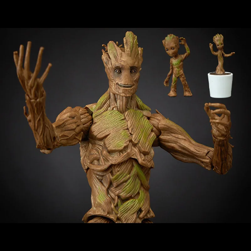 

8inch Hasbro Marvel Legends Guardians of the Galaxy Groot Anime Action & Toy figures Model Toys For Children