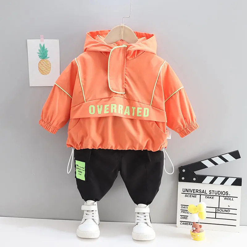 

2021 Autumn New Kids Clothing For Boys Sport Suit Clothes Hooded Children Costume Outfit Toddler Casual Clothing Sets 1-5 Years