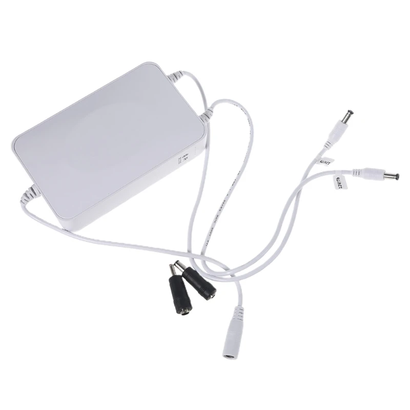 

P8DF Double 12V 1A DC Portable Lithium Ion Battery Bank Rechargeable 10000mAh UPS Battery Pack for Router CCTV Camera
