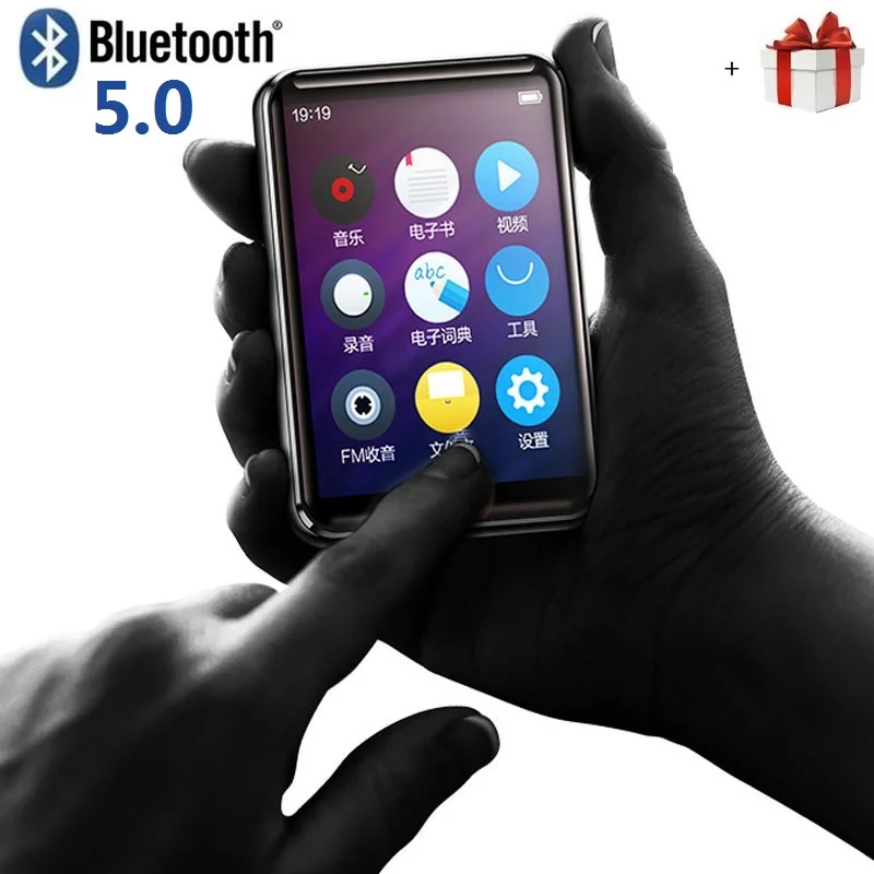 BENJIE X5 полный сенсорный экран Bluetooth MP3 плеер 8 ГБ/16 ГБ электронная книга FM радио HiFi без потерь музыка видео плеер с динамиком