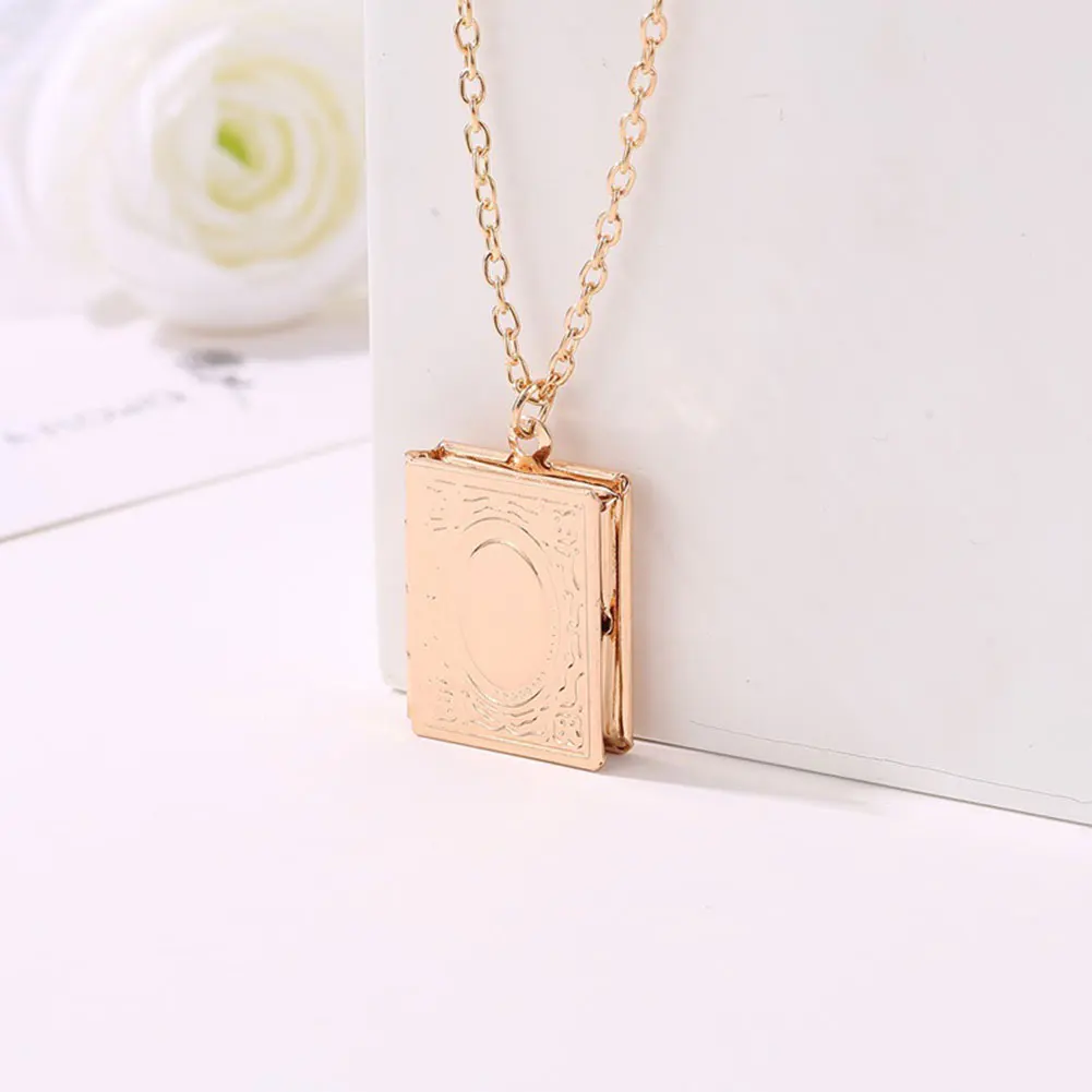 Ожерелье книжка медальон с изображениями подарок для дочери ожерелье на