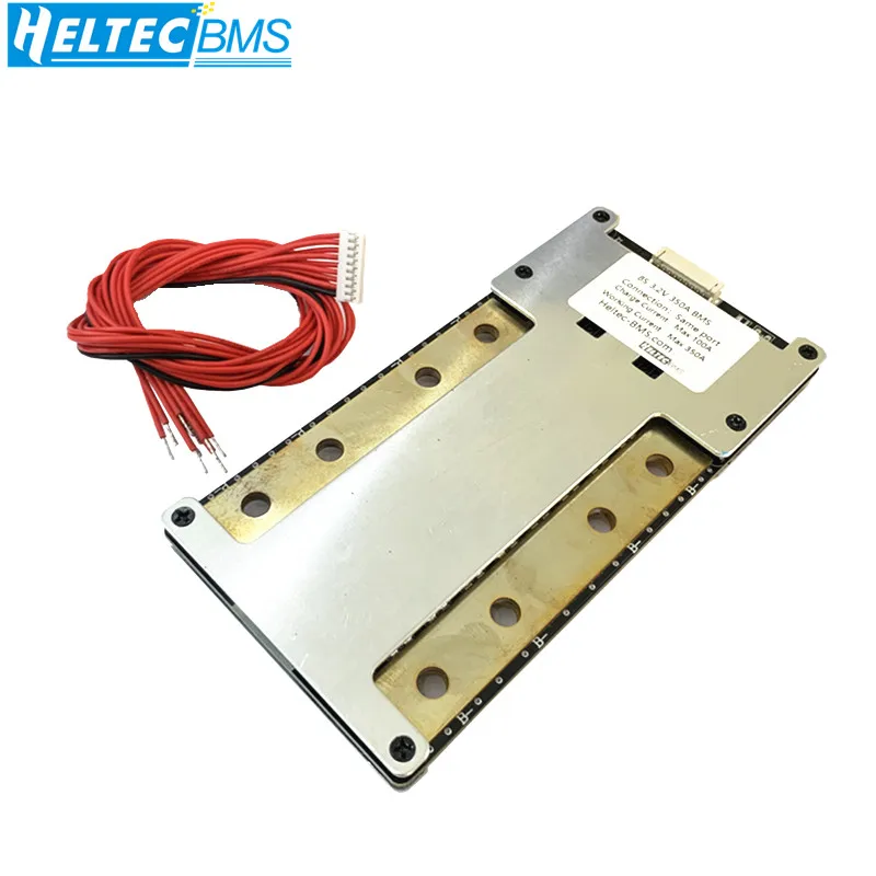 Bateria de Lítio Placa de Proteção Contínuo 8s 3s 6s 7s Lifepo4 Li-ion 12v 24v Bms 3.7v 3.2v Célula Embala Lipo 300a 330a 380a 4s