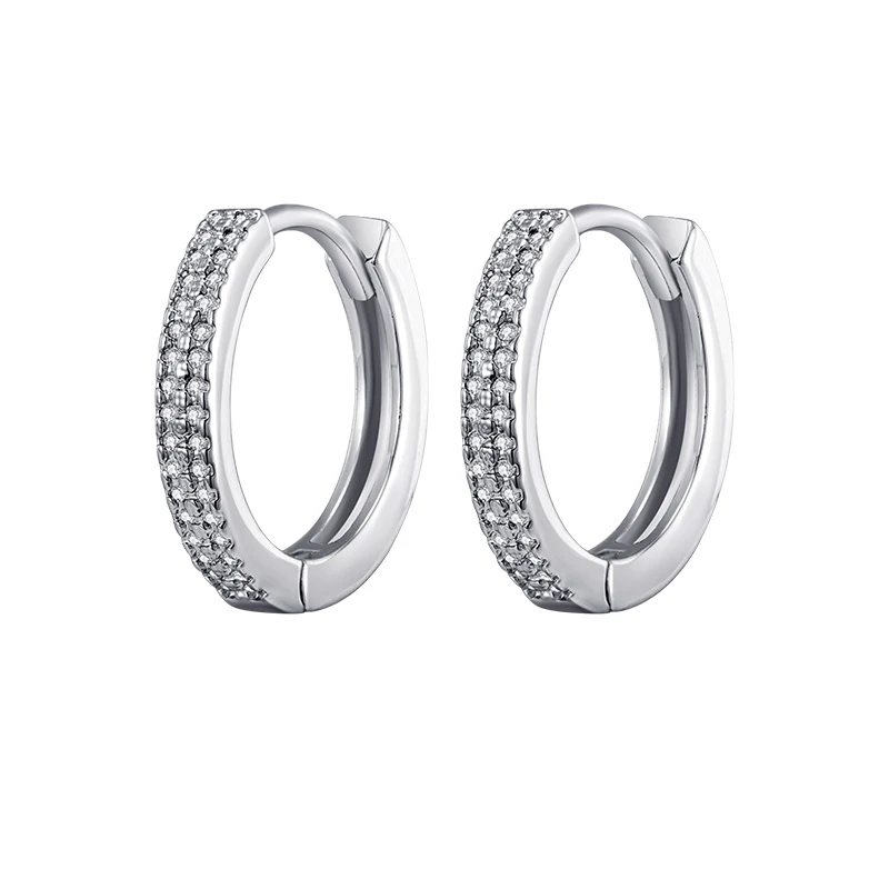 silver MAIKALE, классические серьги-кольца с кубическим цирконием, многослойные циркониевые CZ золотые серебряные круглые серьги, свадебные ювелирные изделия, подарки - Окраска металла: silver
