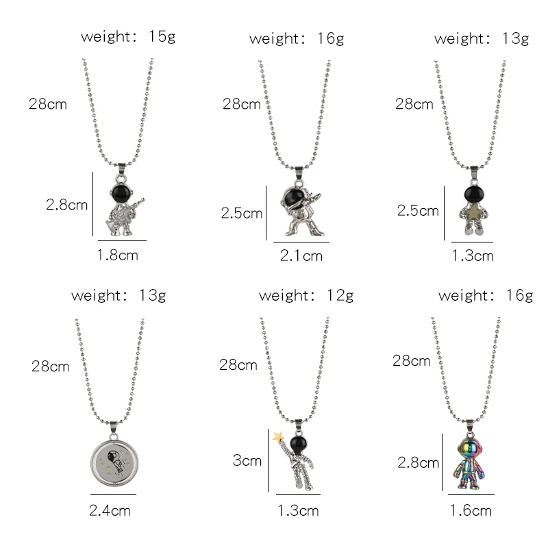 Гипоаллергенный стильный астронавт из нержавеющей стали фотографический