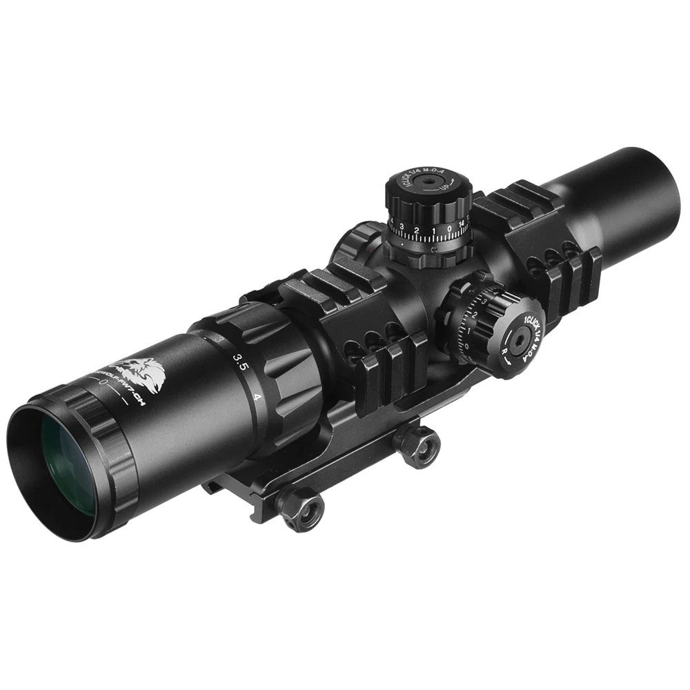 Охотничий Тактический оптический прицел FIREWOLF 1 5 4X30 с красной и зеленой