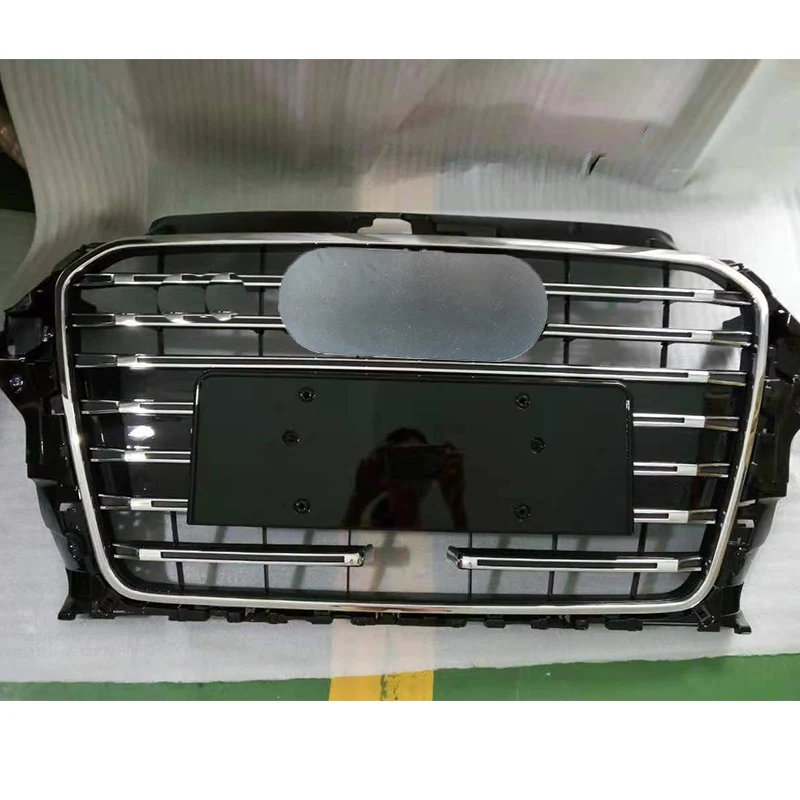 

Решетка для переднего бампера двигателя для Audi A3/S3/Sline ACC Style ABS, Черная решетка для защиты двигателя 2014 2015 2016, автомобильные аксессуары