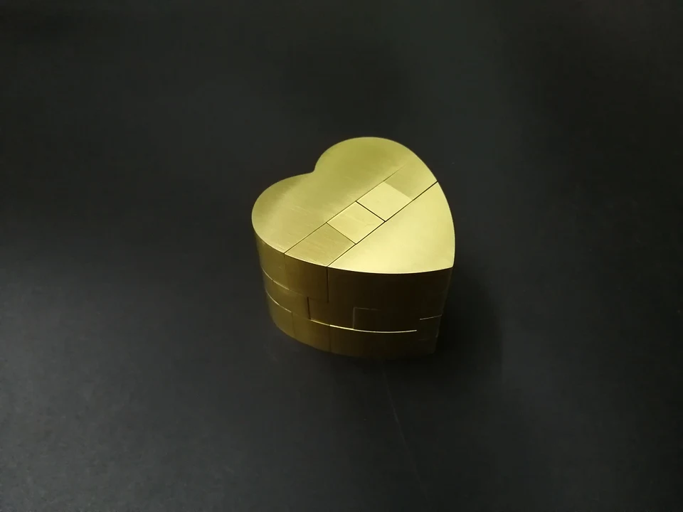 Китайский Конг Мин замок металлическое сердце 3D головоломка коллекционирование, хобби ум Интеллект игрушка игра медная головоломка модель мозговой Прорезыватель
