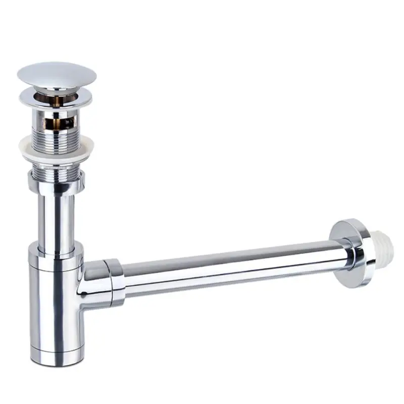 Металлическая трубка для раковины труба в ванной комнате выдвижная сливная