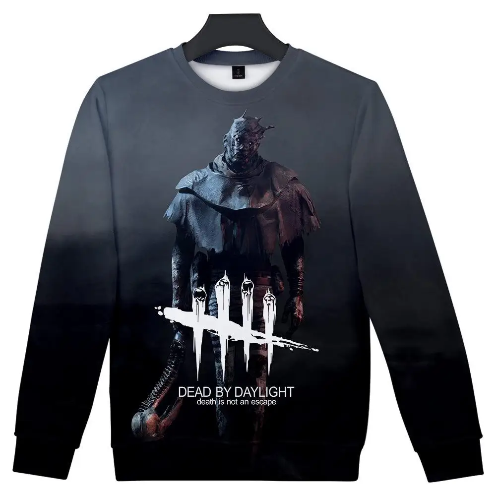 

Spring And Autumn New Men's Clothing Tops 3d Printing Dawn's Murderous Long Sleeve Plus Velvet Round Neck Sweater Casual Top