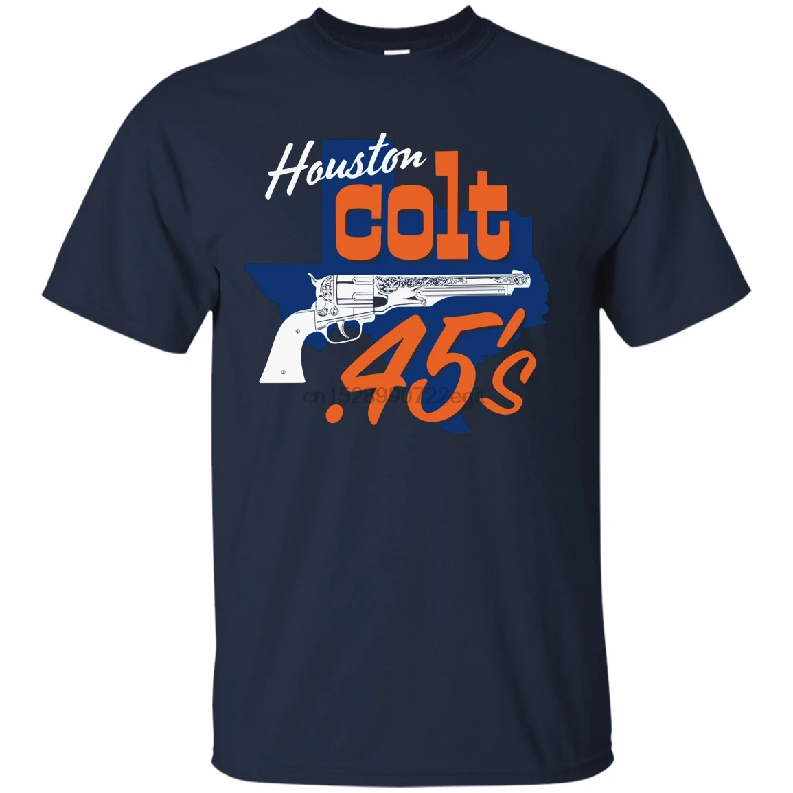 

Houston Colt .45 Retro Baseball Throwback Revolver T-shirt Texas