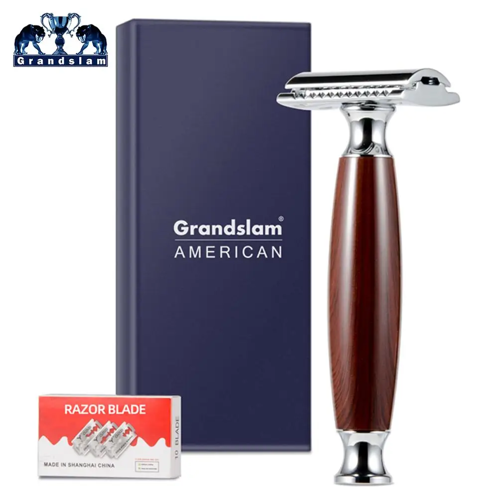 Grandslam мужской бритвенный классический двойной край лезвие безопасной бритвы