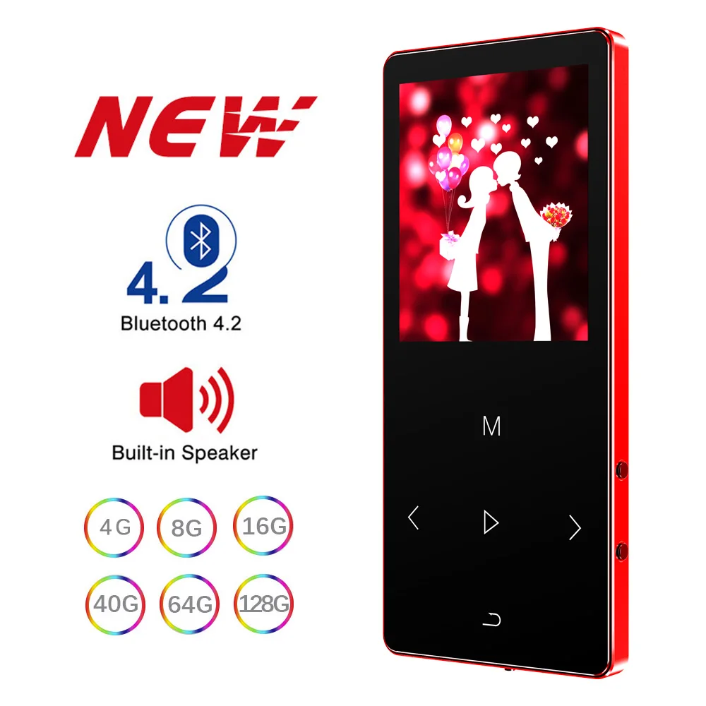 ICEICE MP3 плеер с Bluetooth hifi без потерь мини музыкальный fm радио спикер Наушники спорт MP