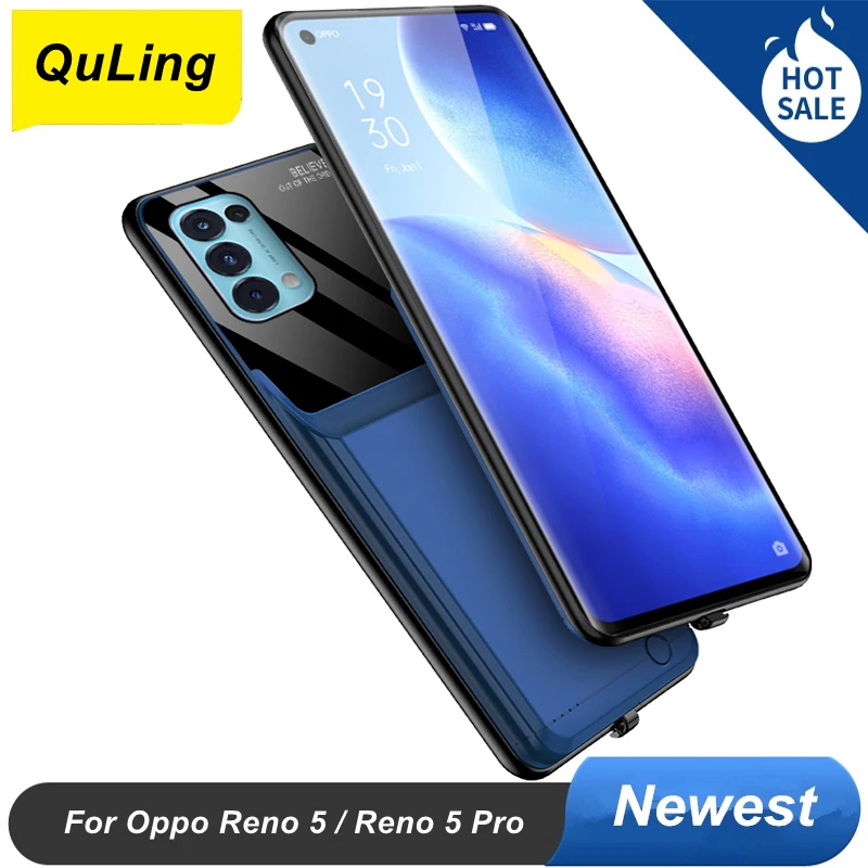 

QuLing 10000Mah For Oppo Reno 5 Battery Case Reno 5 Pro Battery Case Power Bank Smart For Oppo Reno 5 Pro Battery Charger Case