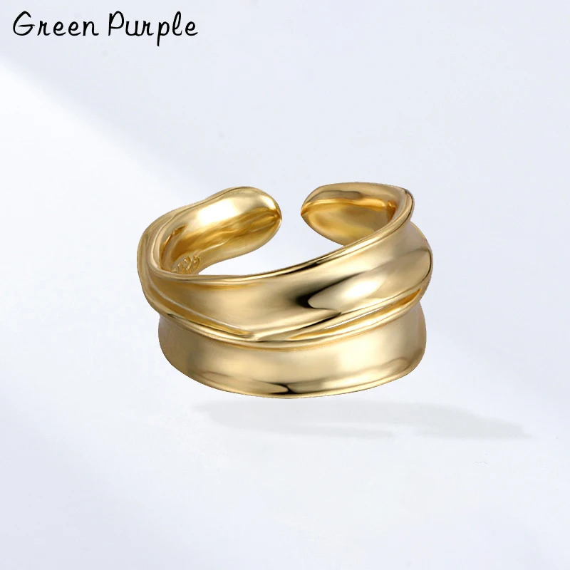 

Vintage Adjustable Rings For Women Sterling Silver 925 Irregular Trendy Minimalist Korean Ring 2021 Trend Fine Jewellery