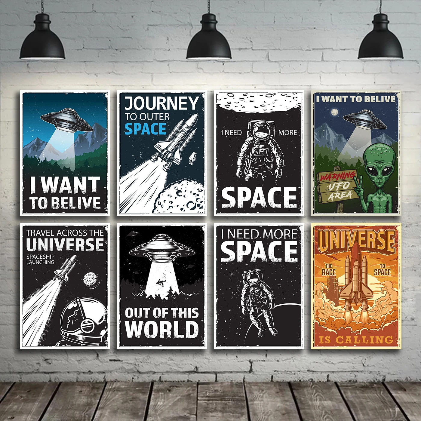 Настенная картина Картина на холсте мне нужно больше космоса научное искусство