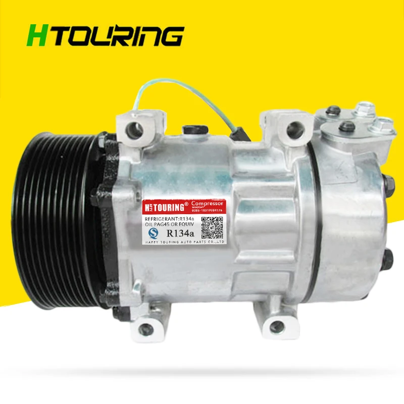 Компрессор кондиционера Sanden SD7H15 для Scania P G R T series R380 R340 G420 R500 R580 R620 1531196 1888032 SANDEN 8295