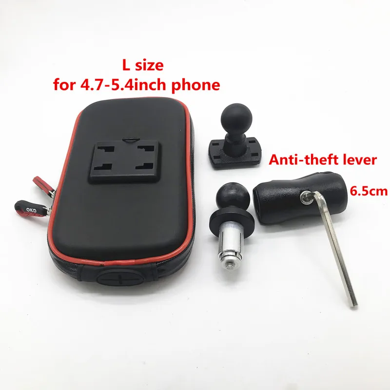 L size bag kit Держатель для телефона в вилка стержневой кронштейн мотонавигатор кронштейн для Yamaha YZF R1 2002- R6 2006- R1M 2007 2008 - Цвет: L size bag kit
