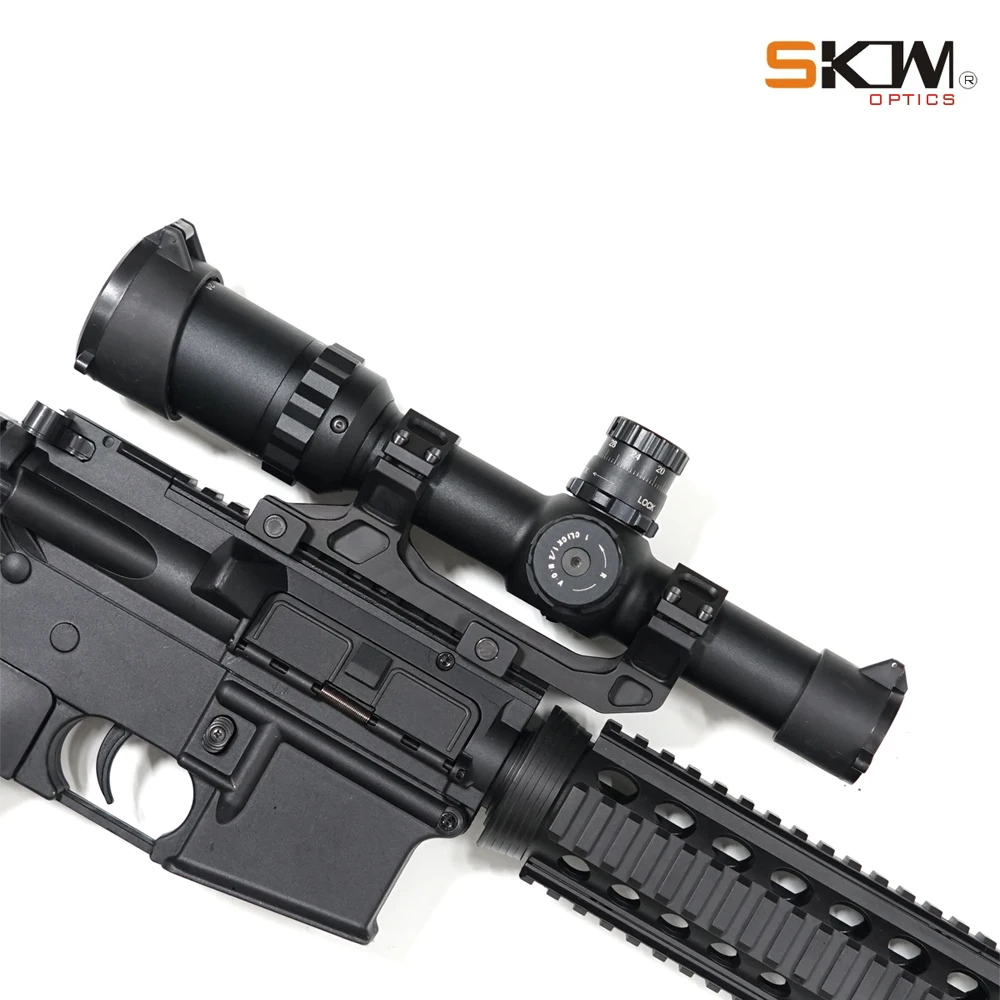 SKWoptics 1-4x24 Охотничья винтовка прицел M4 AR15 прицел длинный глаз рельеф 30 мм тактические оптические прицелы